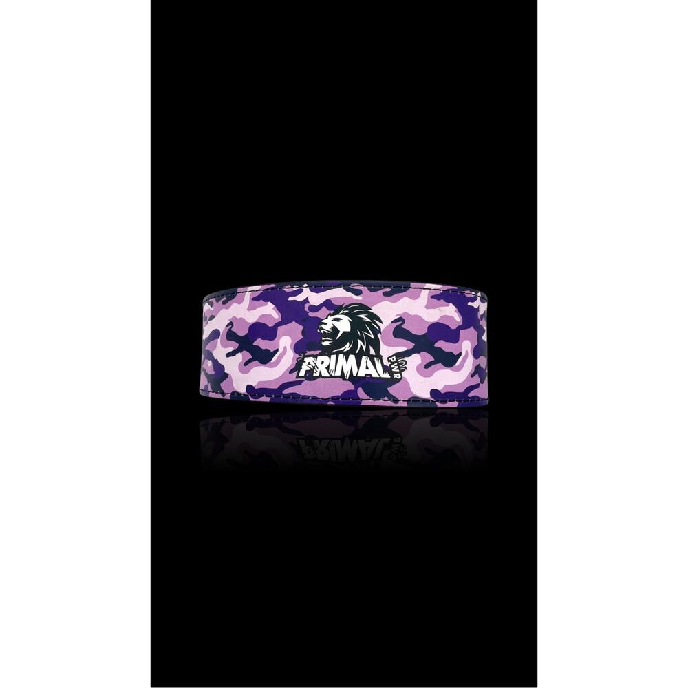 Primal Power Weightlifting Belt in Purple Camo, size M, NIB!